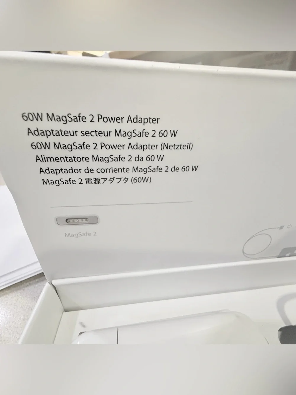 Apple 60W MagSafe 2 Power Adapter A1435 Genuine OEM MacBook Charger w/ Box